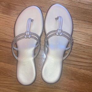 Italian Shoemakers Champagne Strappy Sandals